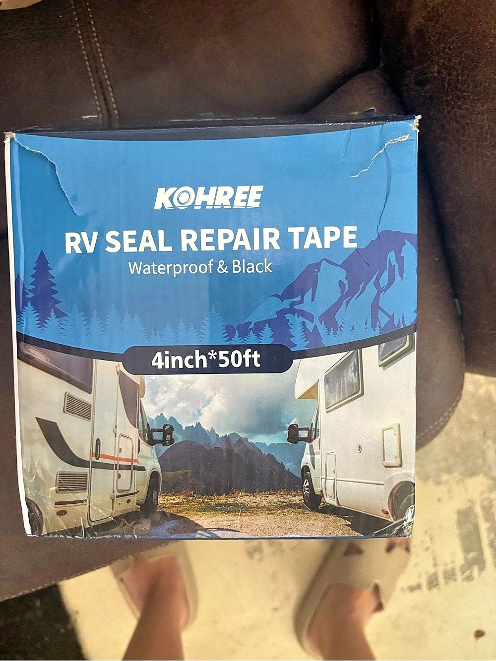 KOHREE RV Seal Repair Tape Waterproof Black